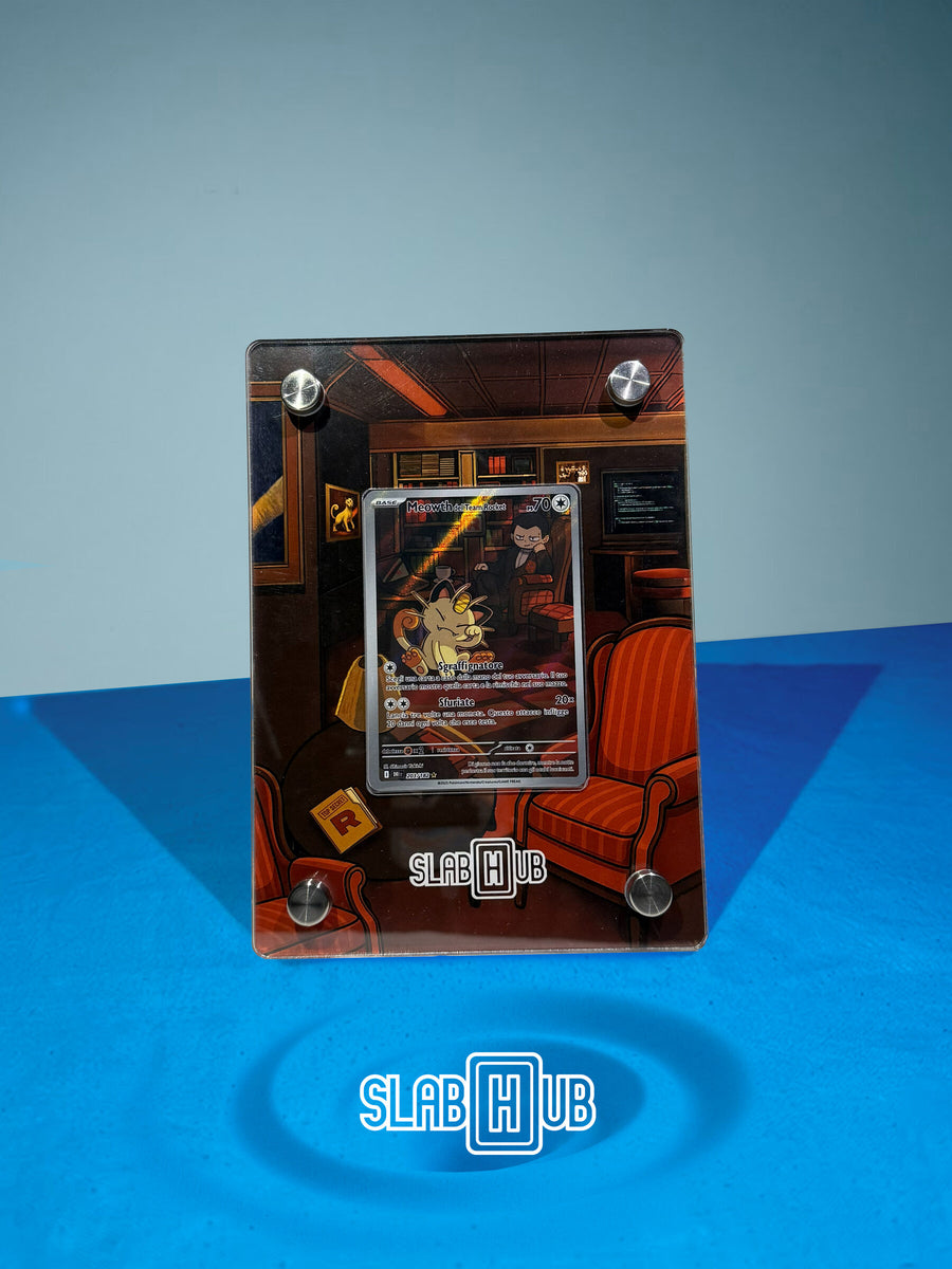 SlabHub frame – Team Rocket's Meowth · DRI 203