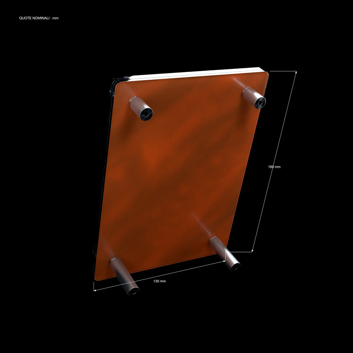 Mega Lucario ex SlabHub display frame – back perspective view
