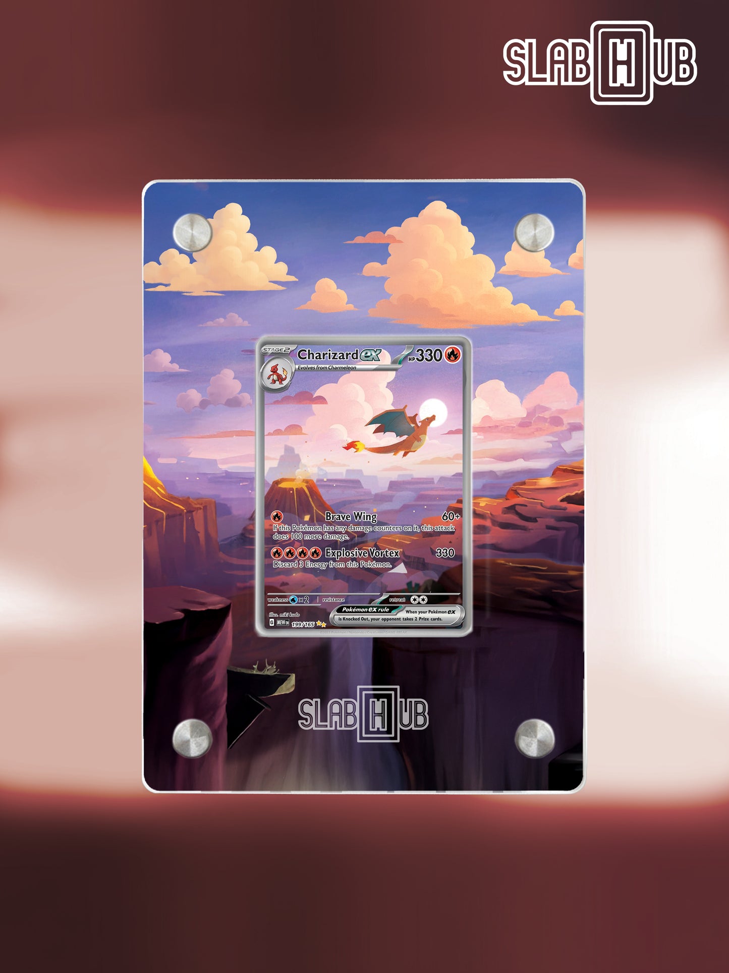 Charizard ex MEW 199/165 | 151 | Slab Hub Edition