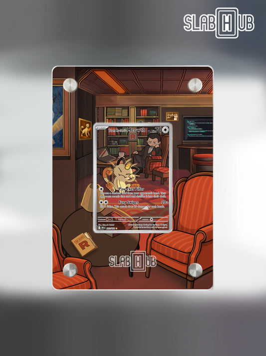Team Rocket's Meowth DRI 203/182 | Destined Rivals | Slab Hub Edition