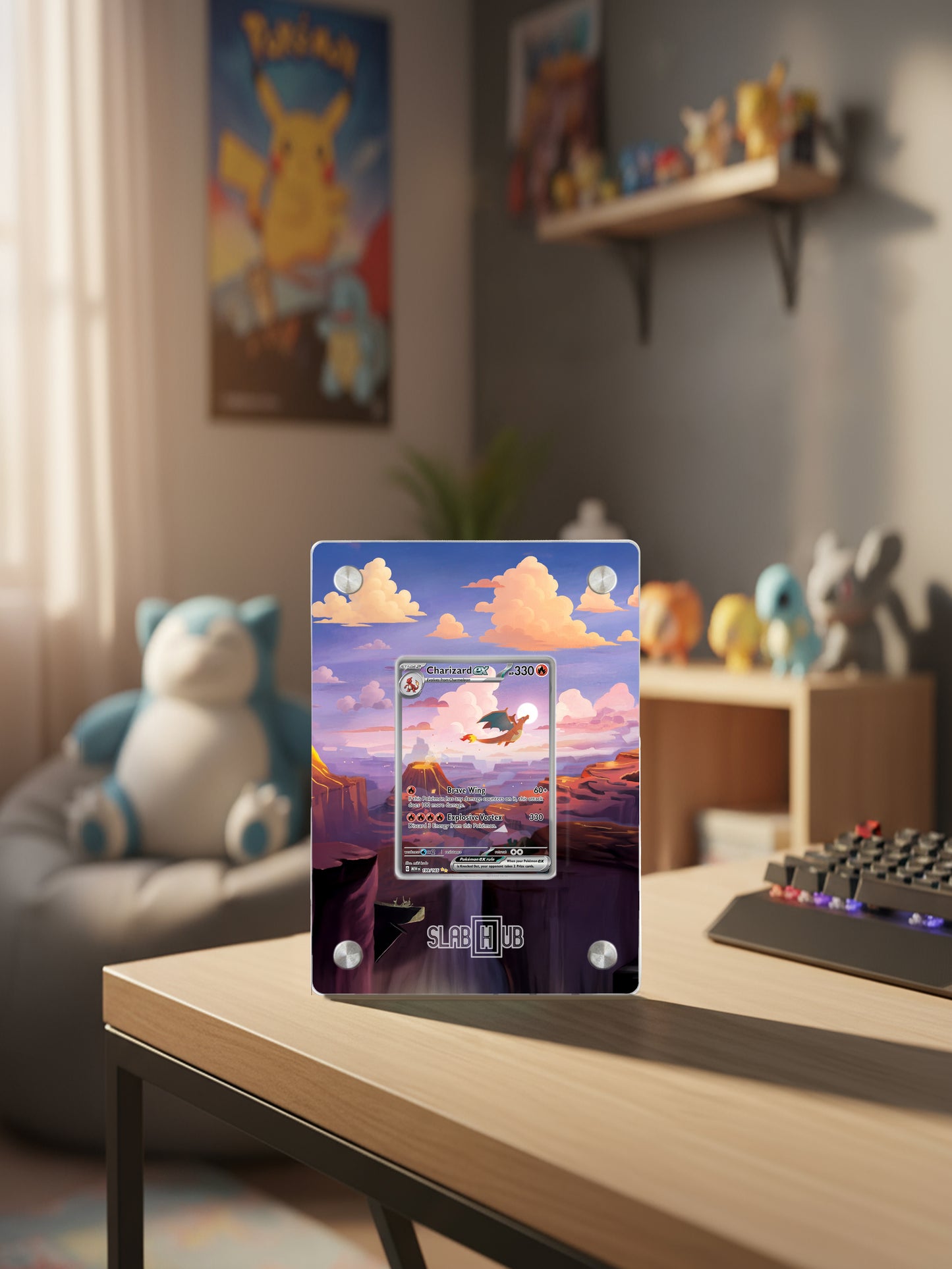 Charizard ex MEW 199/165 | 151 | Slab Hub Edition