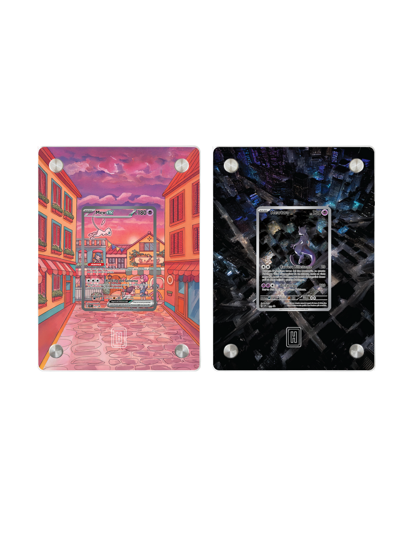 🌌 The Mew & Mewtwo Duo | SlabHub Display Frame Bundle