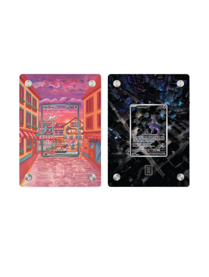 🌌 The Mew & Mewtwo Duo | SlabHub Display Frame Bundle