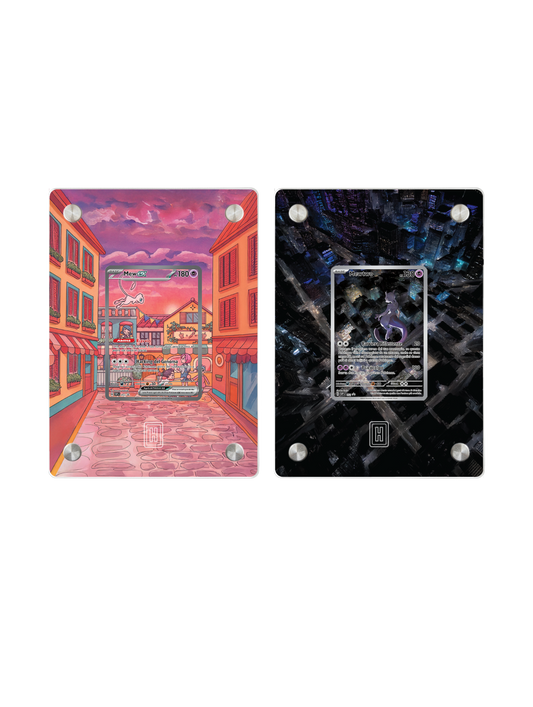 🌌 The Mew & Mewtwo Duo | SlabHub Display Frame Bundle