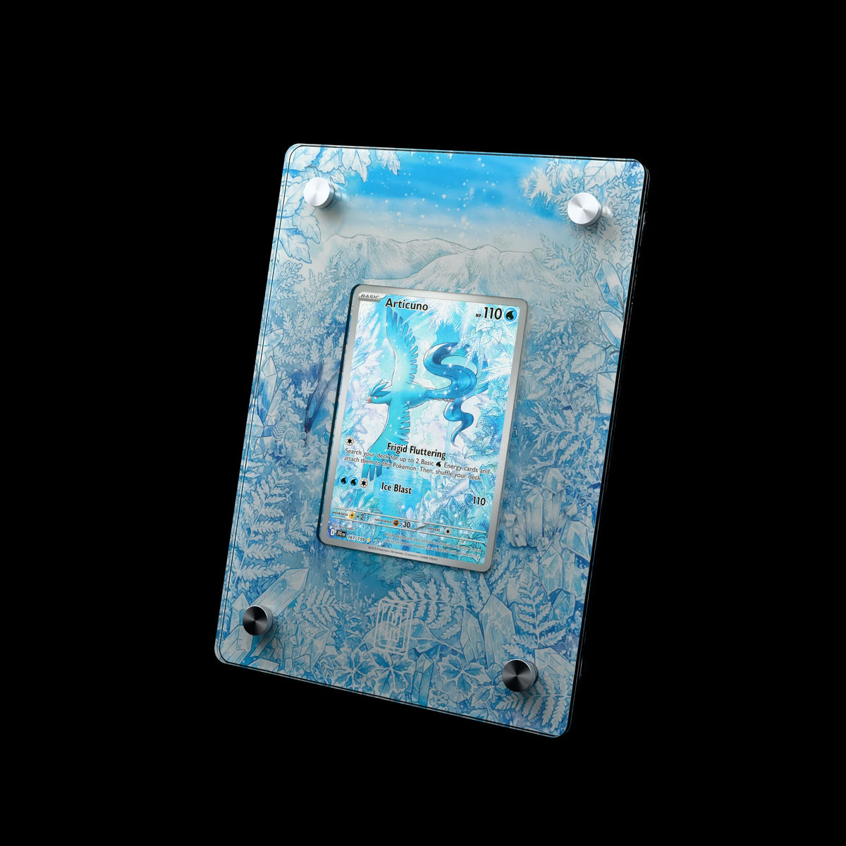 Articuno SlabHub display frame – three-quarter view