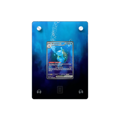 Blastoise ex SlabHub display frame – front view