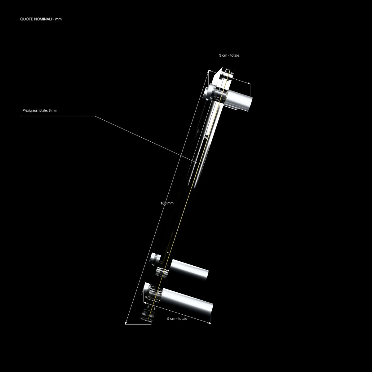 Blitzle SlabHub display frame – side view
