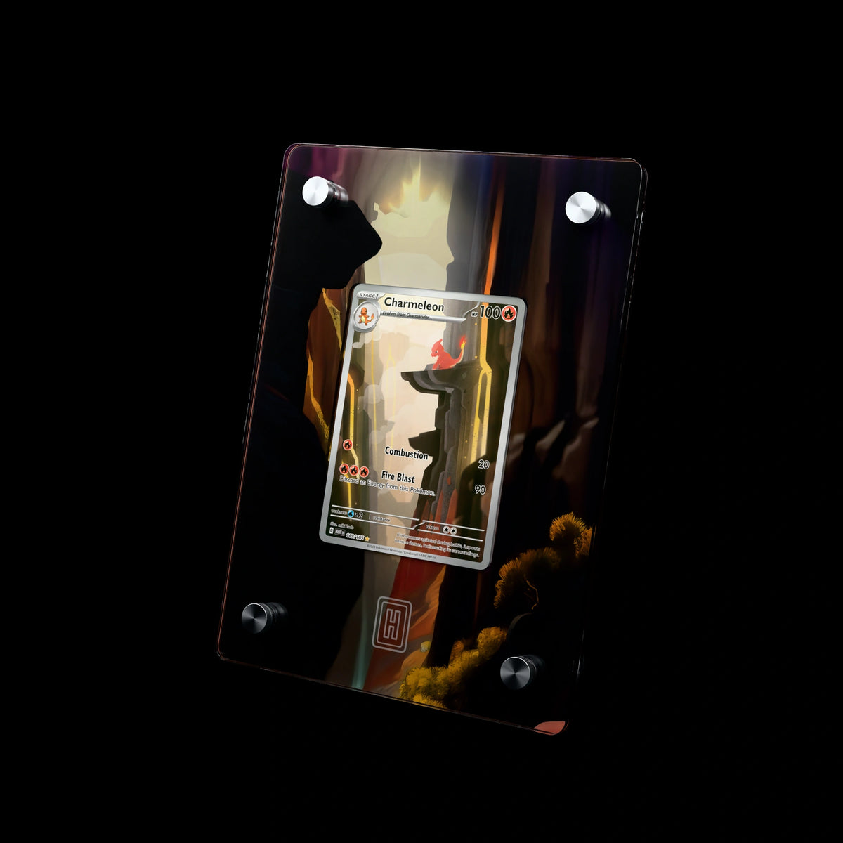Charmeleon SlabHub display frame – three-quarter view