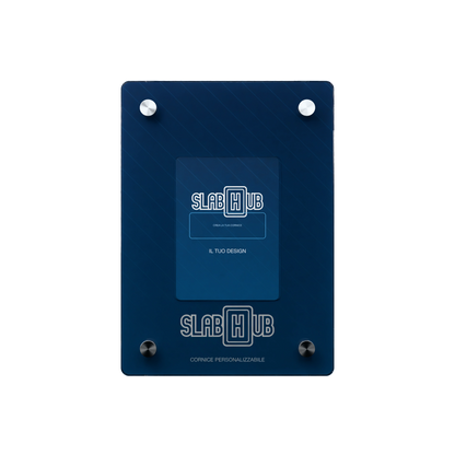 Custom SlabHub display frame – front view