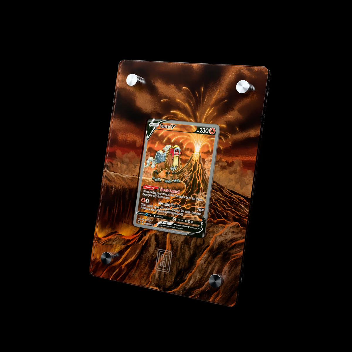 Entei V SlabHub display frame – three-quarter view