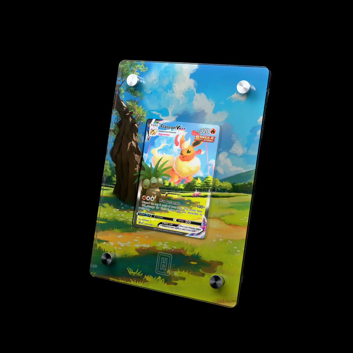 Flareon VMAX SlabHub display frame – three-quarter view