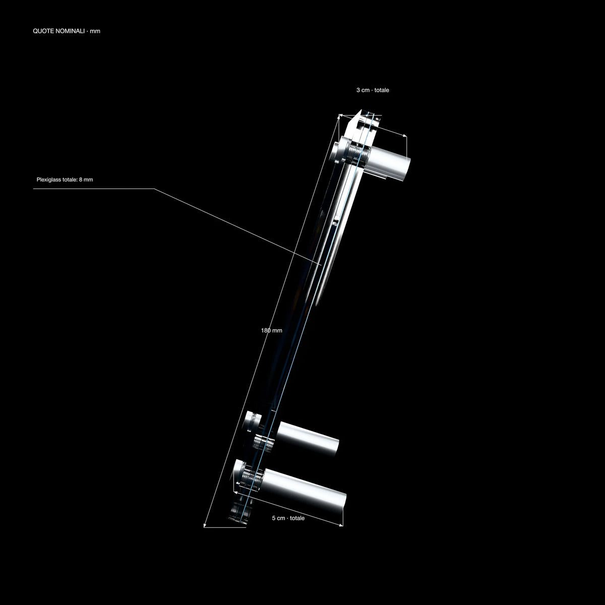 Glaceon VSTAR SlabHub display frame – side view