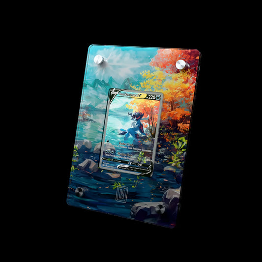 Hisuian Samurott V SlabHub display frame – three-quarter view