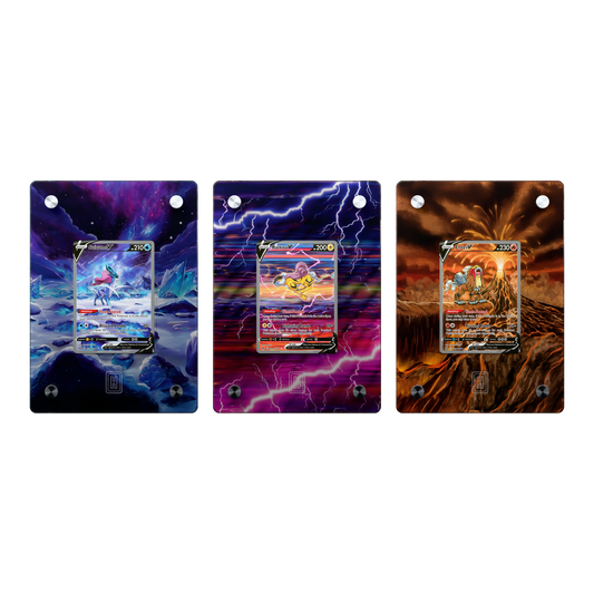The Legendary Trio SlabHub display frame bundle – front view