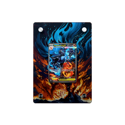 Mega Charizard X ex SlabHub display frame – front view