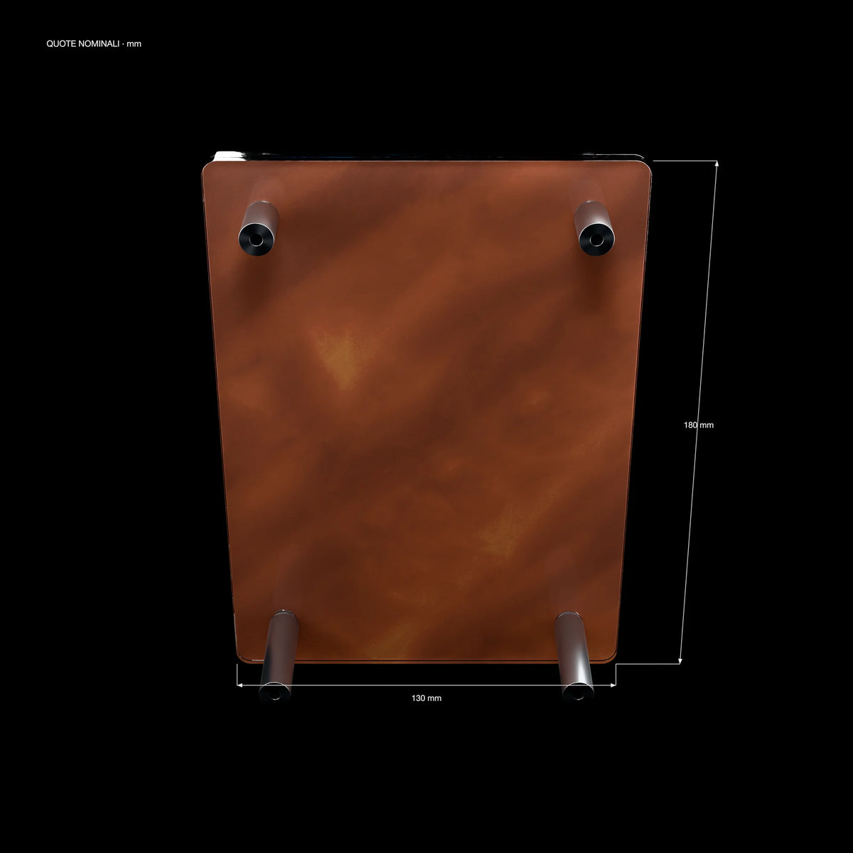 Mega Charizard X ex SlabHub display frame – back view
