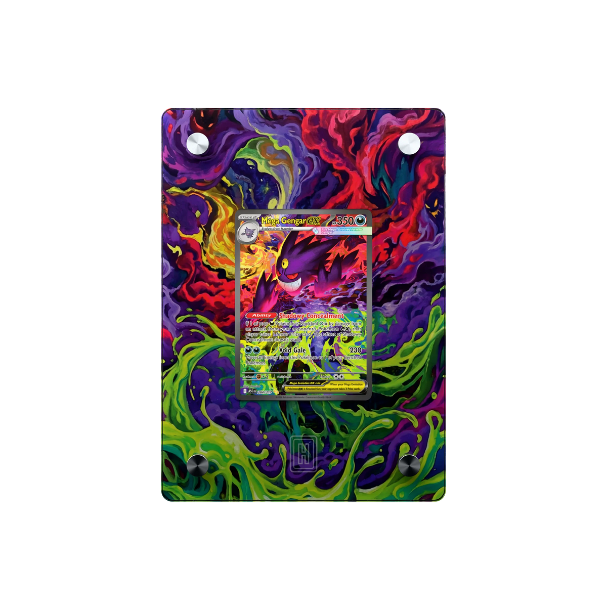 Mega Gengar ex SlabHub display frame – front view