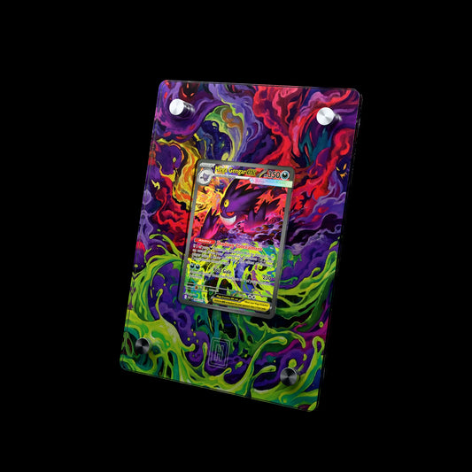 Mega Gengar ex SlabHub display frame – three-quarter view