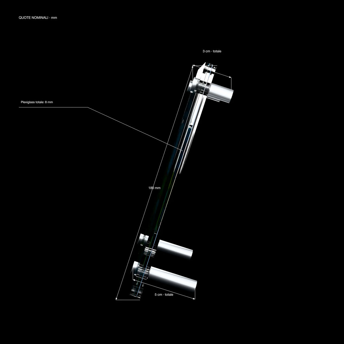 Mew ex SlabHub display frame – side view
