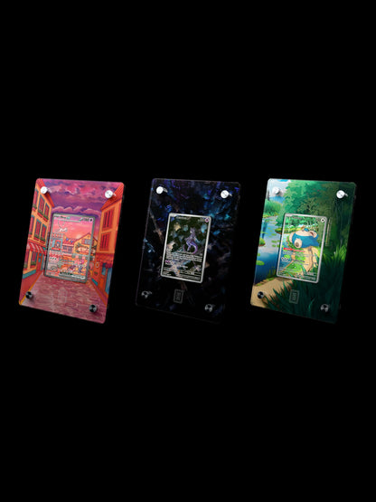 Mew, Mewtwo & Snorlax SlabHub display frame bundle – three-quarter view