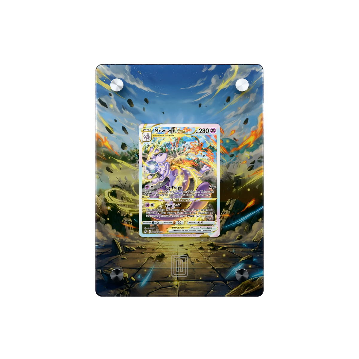 Mewtwo VSTAR SlabHub display frame – front view