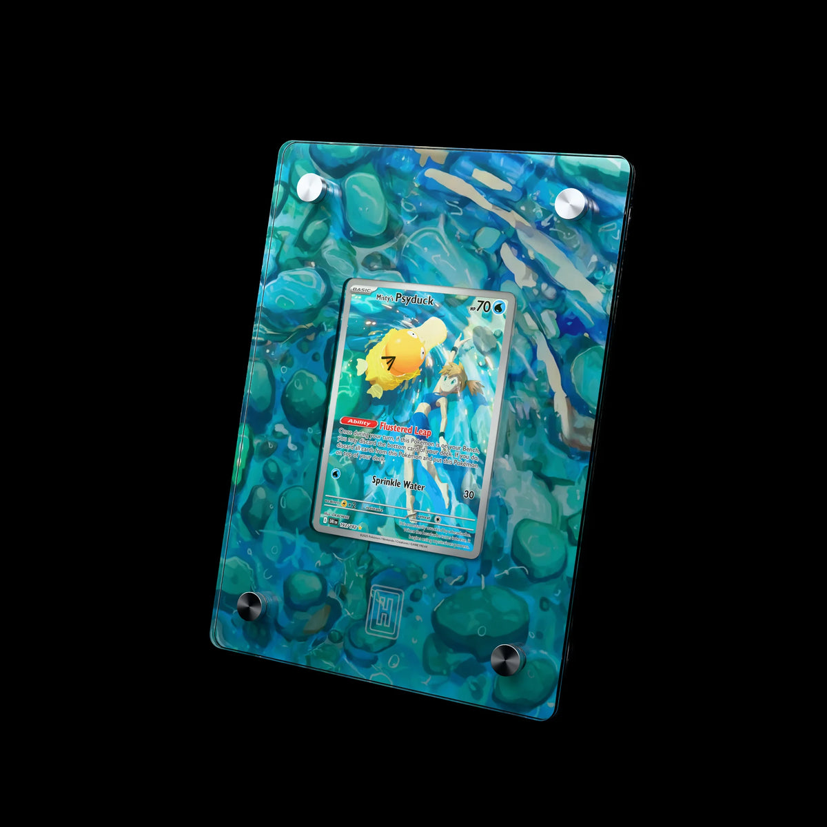 Misty's Psyduck SlabHub display frame – three-quarter view