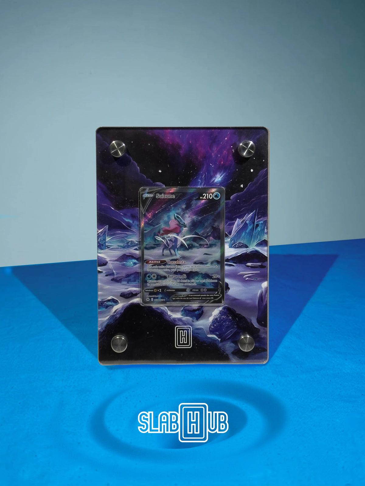 Suicune V SlabHub display frame – real photo