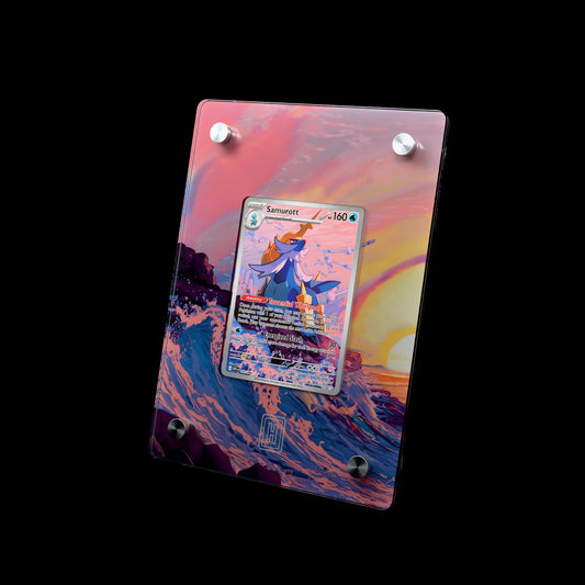 Samurott SlabHub display frame – three-quarter view