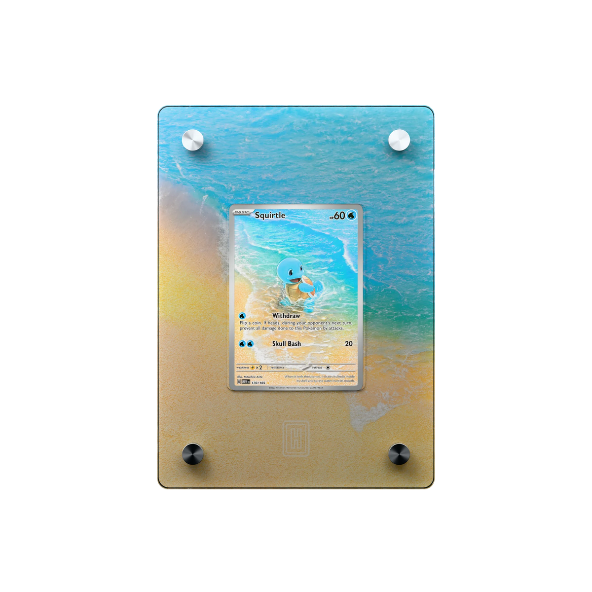 Squirtle SlabHub display frame – front view