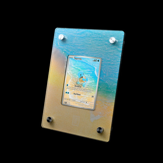 Squirtle SlabHub display frame – three-quarter view