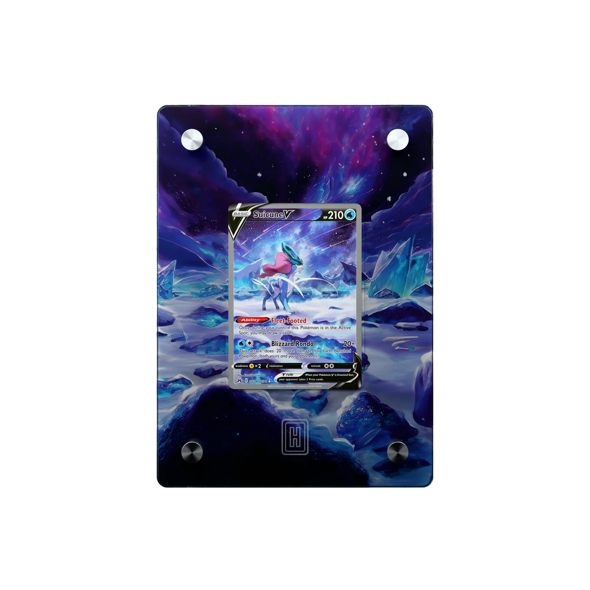 Suicune V SlabHub display frame – front view