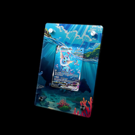 Vaporeon VMAX SlabHub display frame – three-quarter view