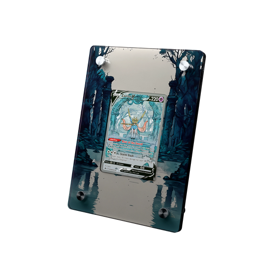 Zacian V SlabHub display frame – three-quarter view