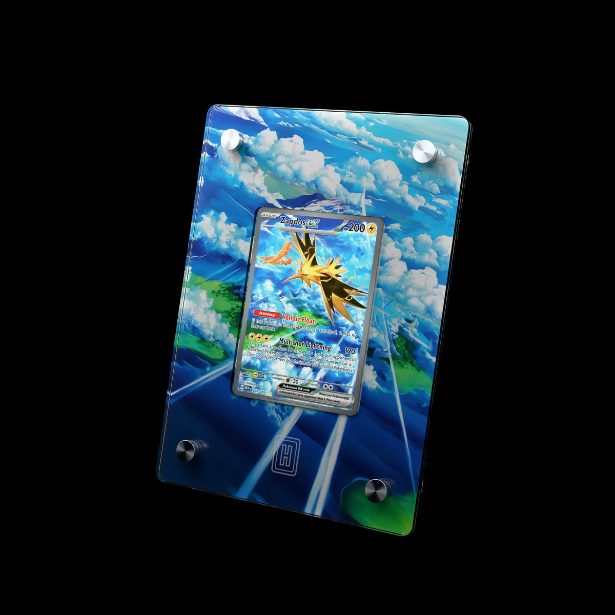 Zapdos SlabHub display frame – three-quarter view
